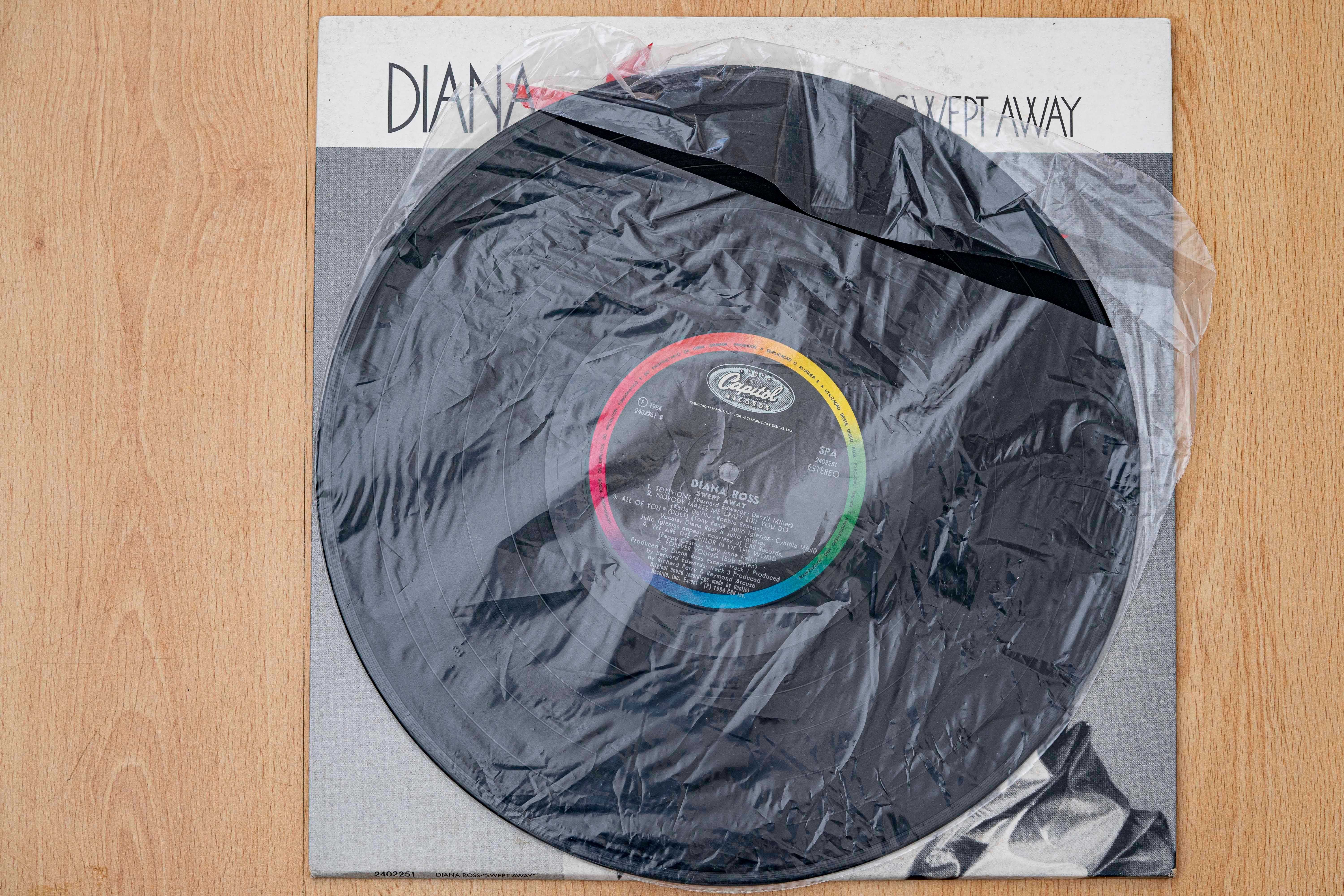 disco de vinil, Diana Ross,swept away
