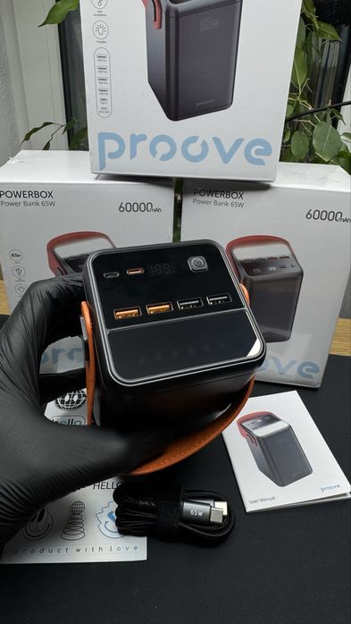 Павербанк Proove 60000 mAh 65w топова якість з гарантією 12 місяців