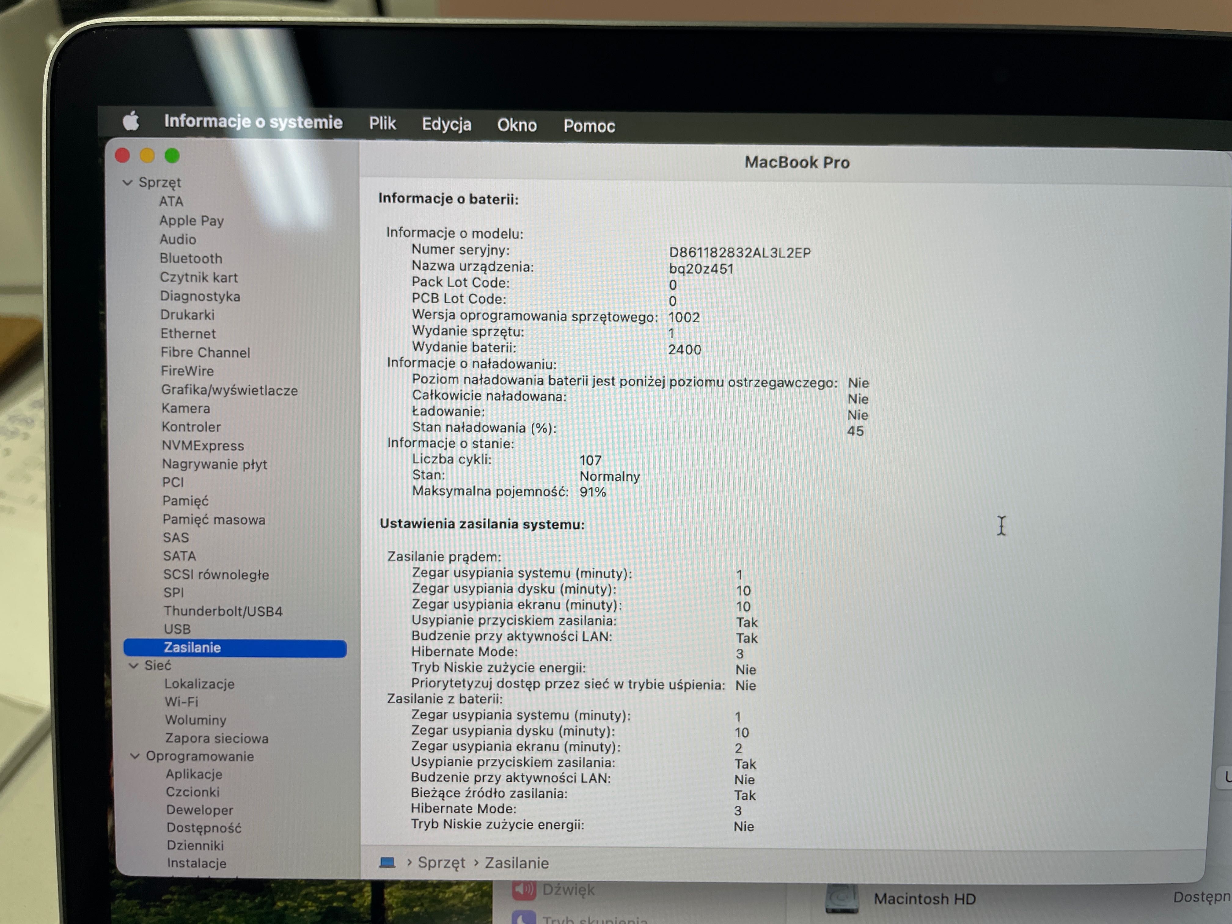 2020 MacBook Pro A2338 13" M1 16GB 512GB