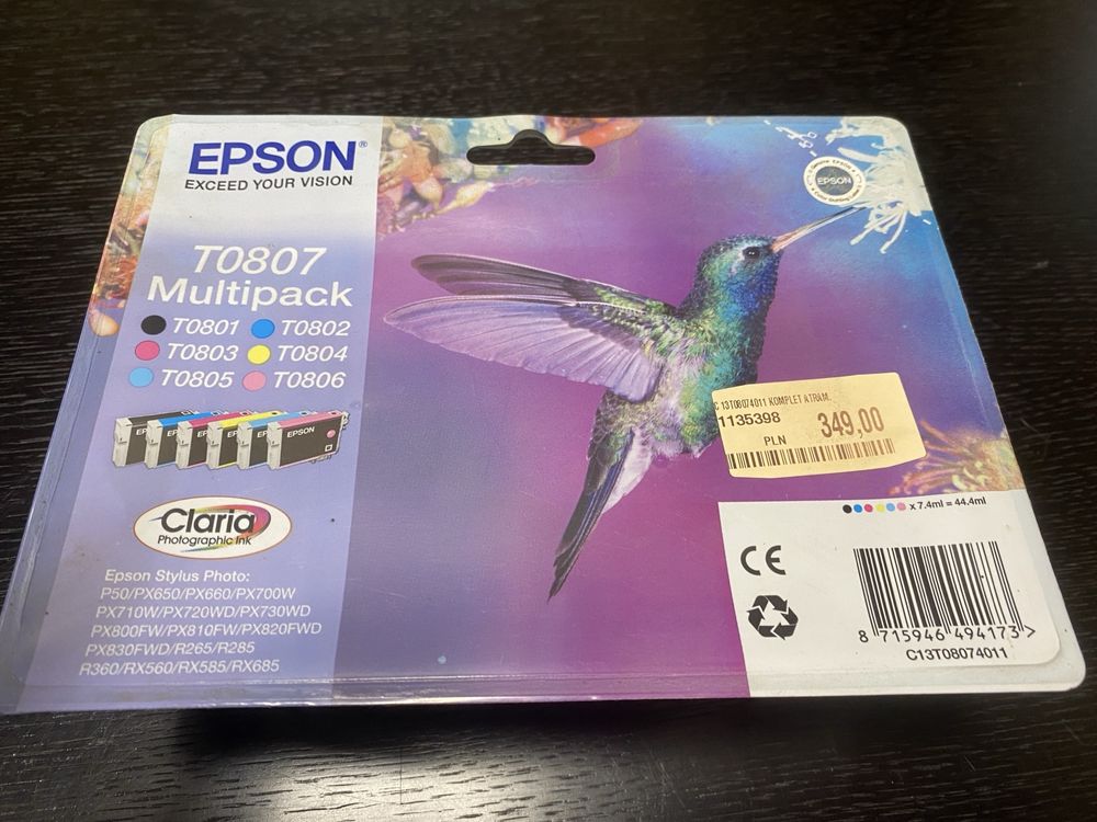 Epson tusze T0807 Multipack