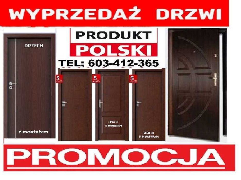 Solidne drzwi zewnętrzne -wejściowe - MONTAŻ GRATIS antywłamaniowe