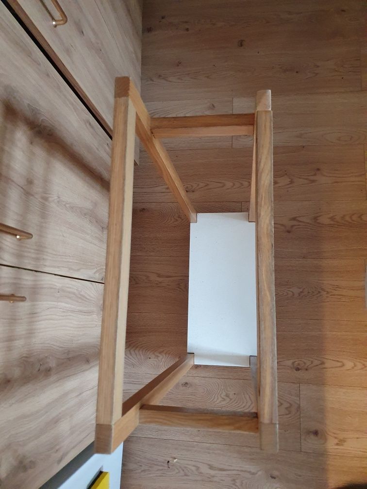 Stojak na ręczniki drewniany bambusowy Boho