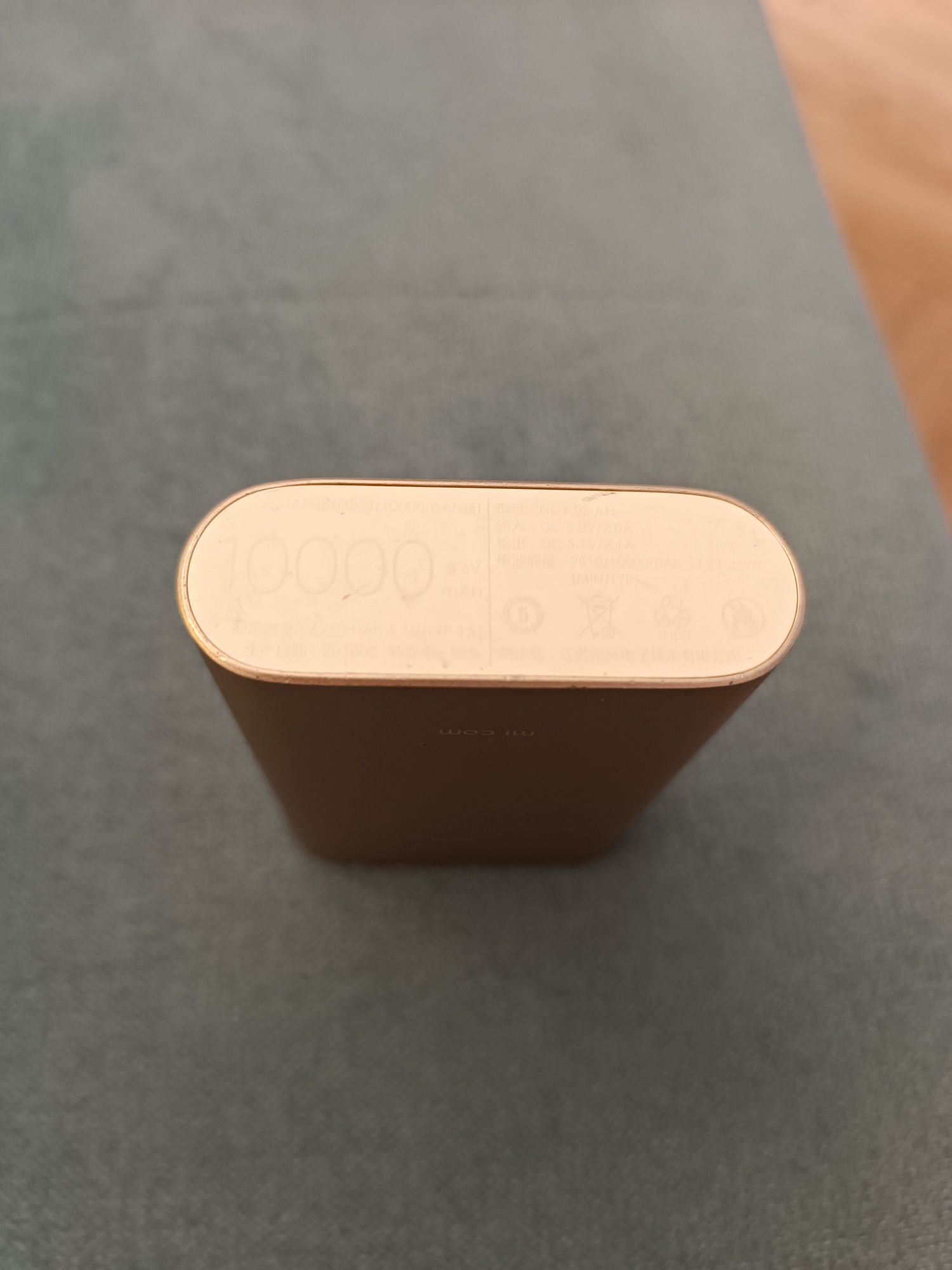 Kompaktowy powerbank Xiaomi 10000 mAh rose gold