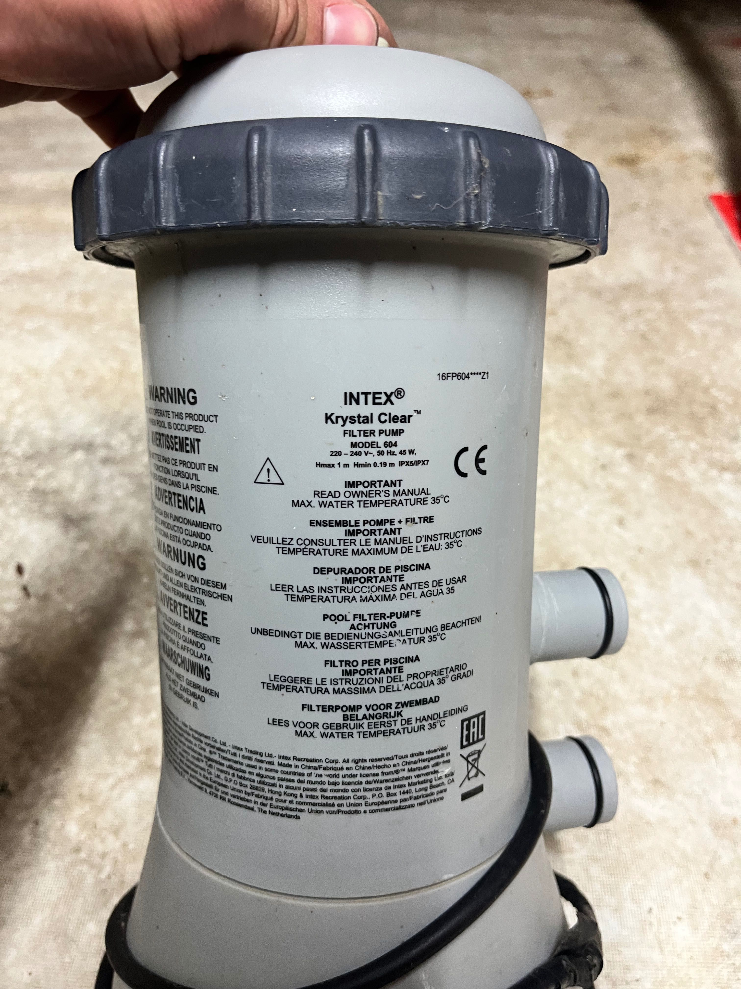 Intex Krystal Clear FILTER PUMP MODEL
604
