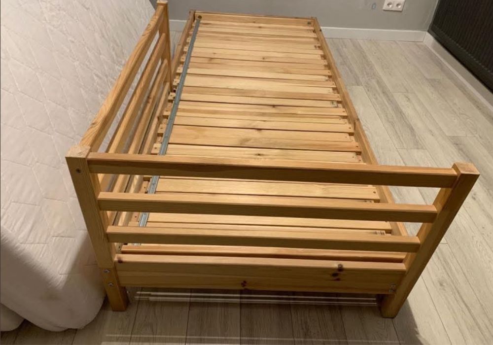 Łóżko Ikea rozkladane rozsuwane 80x200 lub 160x200 sosna materace