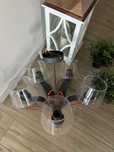 Loftowy żyrandol lampa 5 kloszy