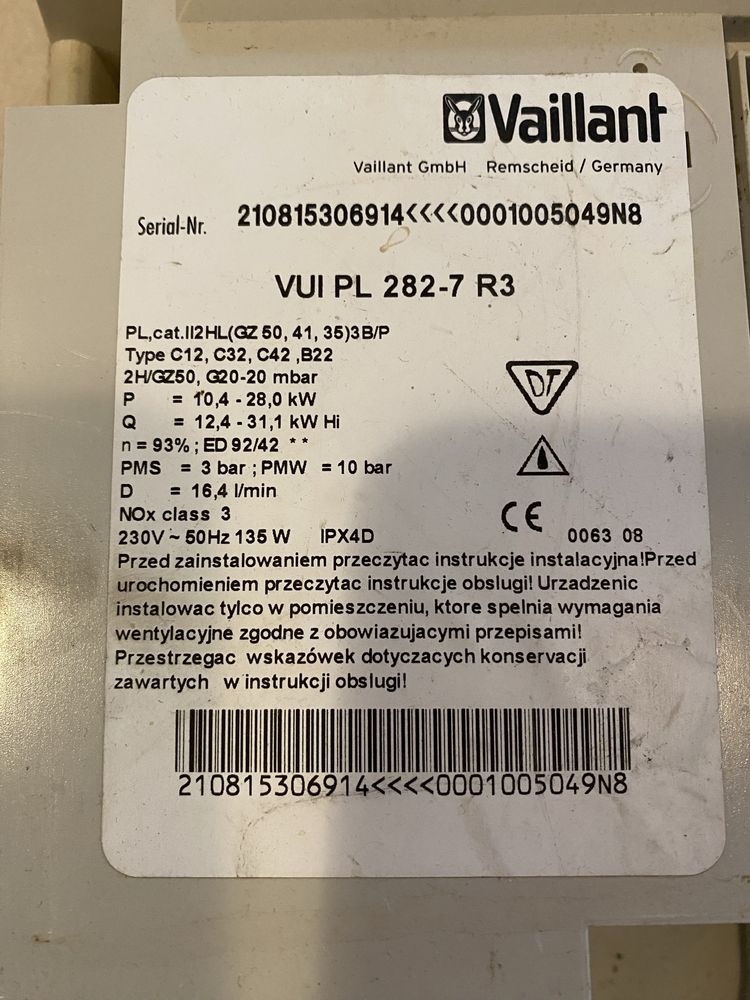 Vaillant sterownik płyta główna  VUI PL 282-7 R3