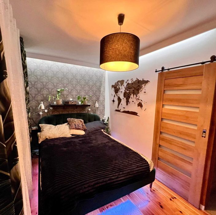 Nowa Drewniana Mapa Świata-Palisander - ciemny brąz 210x126, prezent