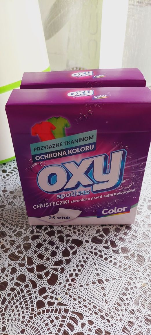 Chusteczki Oxy, wyłapujące kolor