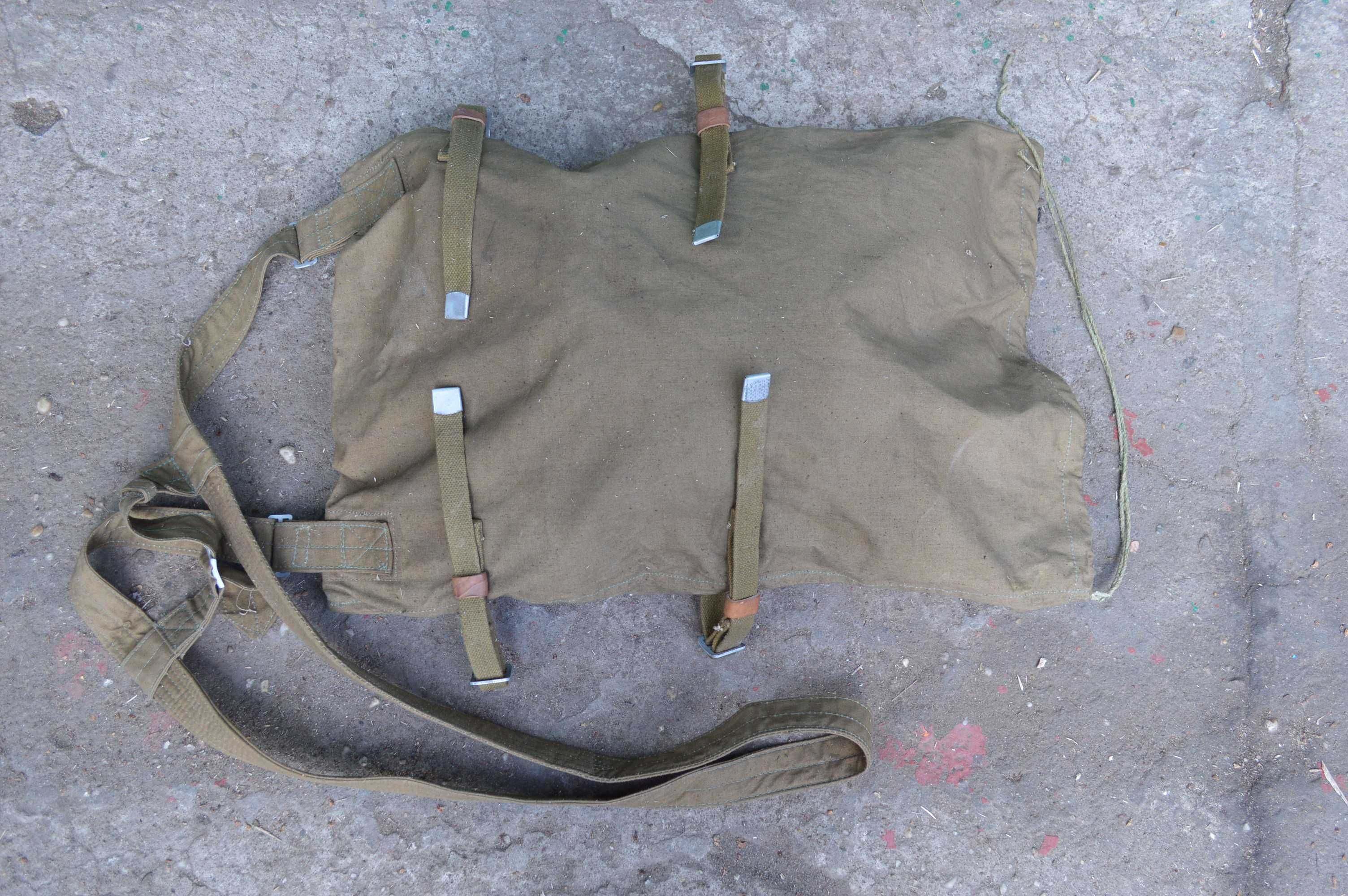 wojskowy worek  stary plecak harcerski prl 61x41 1961