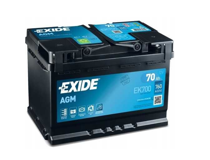 Akumulator EXIDE Start-Stop AGM 70AH 760A EK700