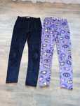 Legginsy welurowe w rozmiarze 140