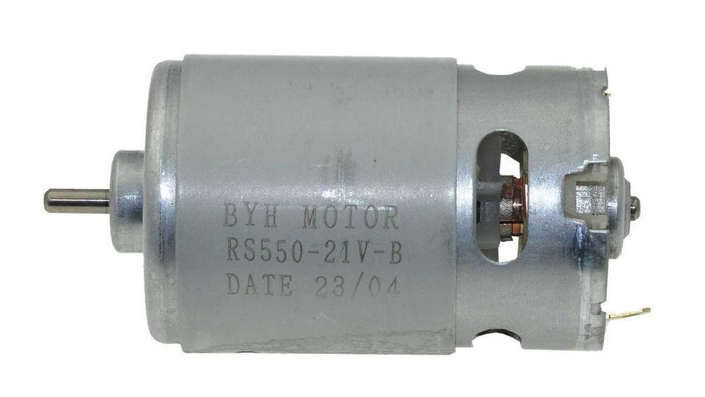 Двигатель шуруповерта 21В (L57/75/dвала 3,2мм), шур593