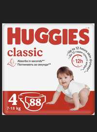 Памперси Huggies classic 4 (88 шт)