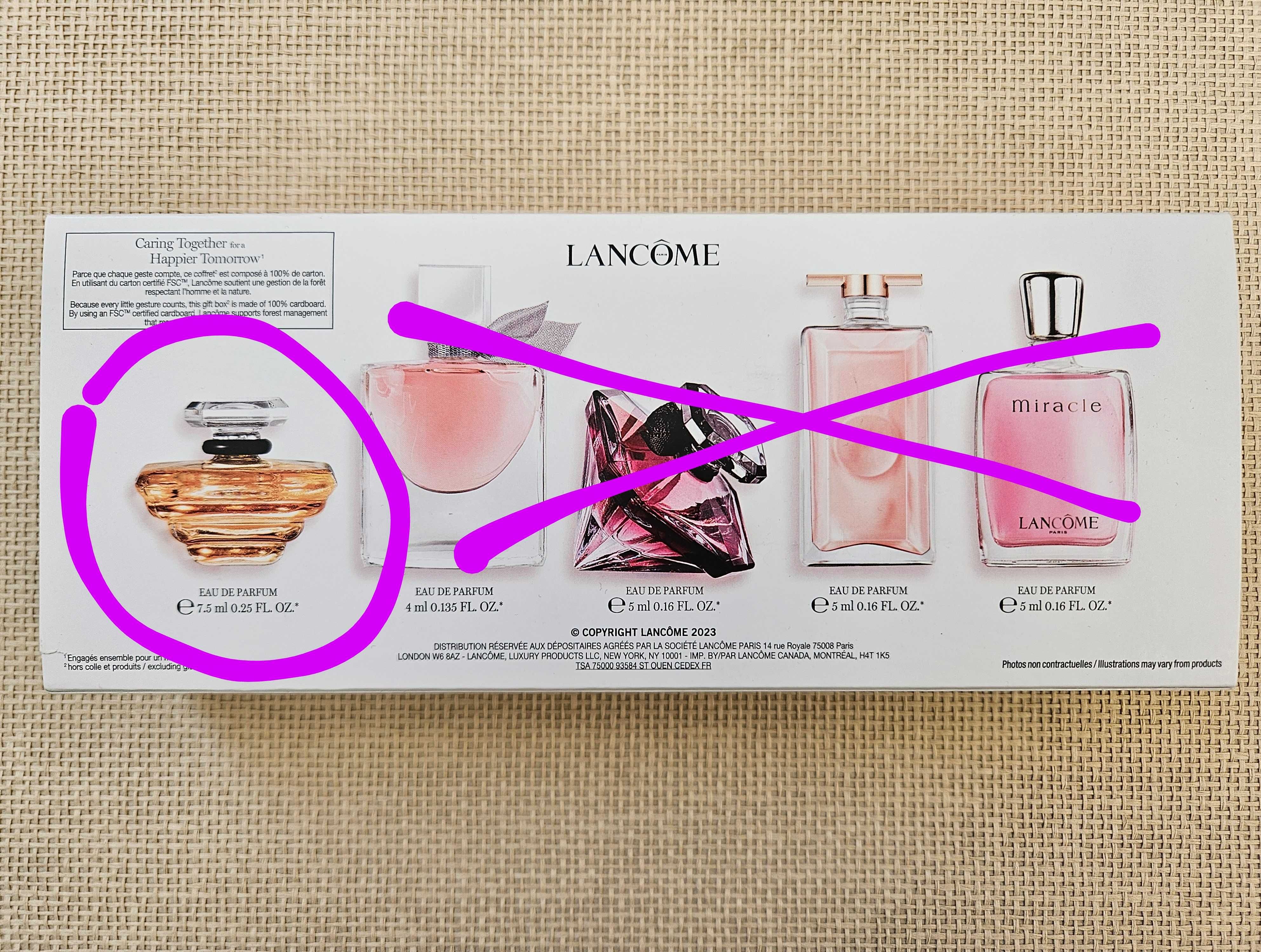 Lancôme: Tresor woda perfumowana 7.5 ml flakonik