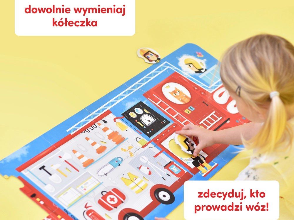 CzuCzu Puzzle z dziurką Wóz strażacki ZA4071