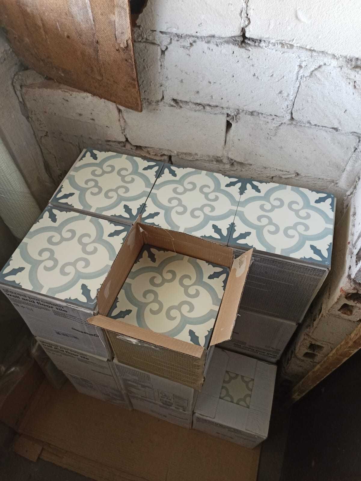Płytki gres szkliwiony Hydrolic Callis 3 20 x 20 cm niebieski