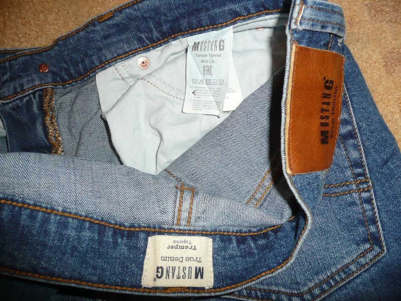Spodnie dżinsy MUSTANG W34/L30=45,5/101cm jeansy