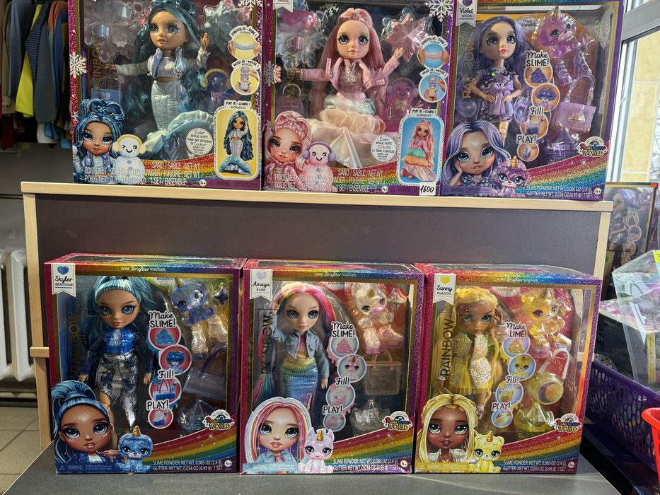 Ляльки Rainbow high нові серіі зі слаймами