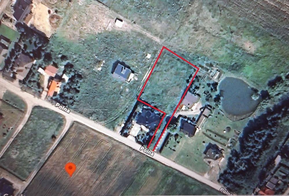 Ogrodzona działka z warunkami zabudowy 15,82 ara przy ul. Polnej.