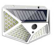 Lampa solarna LED klinkiet biały