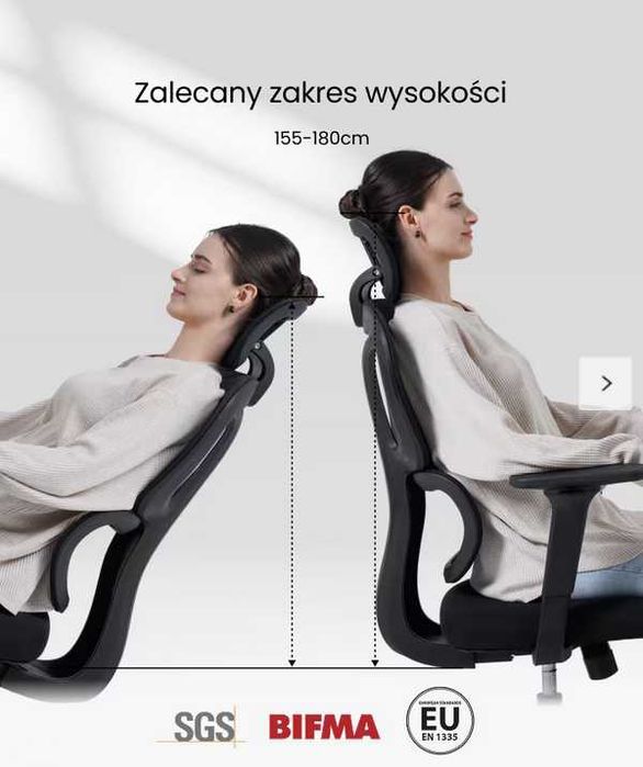 Kolorowe Ergonomiczne Krzesło z Poduszką Przypominającą Chmurę (BS5)