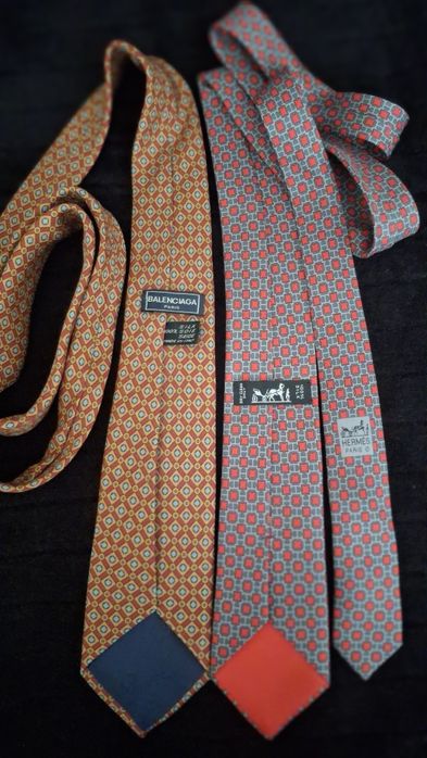 Галстуки Hermes і Balenciaga, шовк