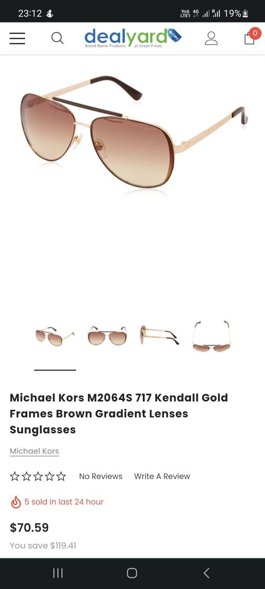 Michael Kors M2064S 717 Gold