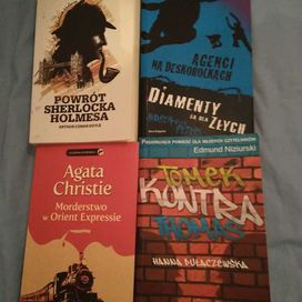 Książki przyg-krym Sherlock Holmes, Agatha Christie, Orient Express