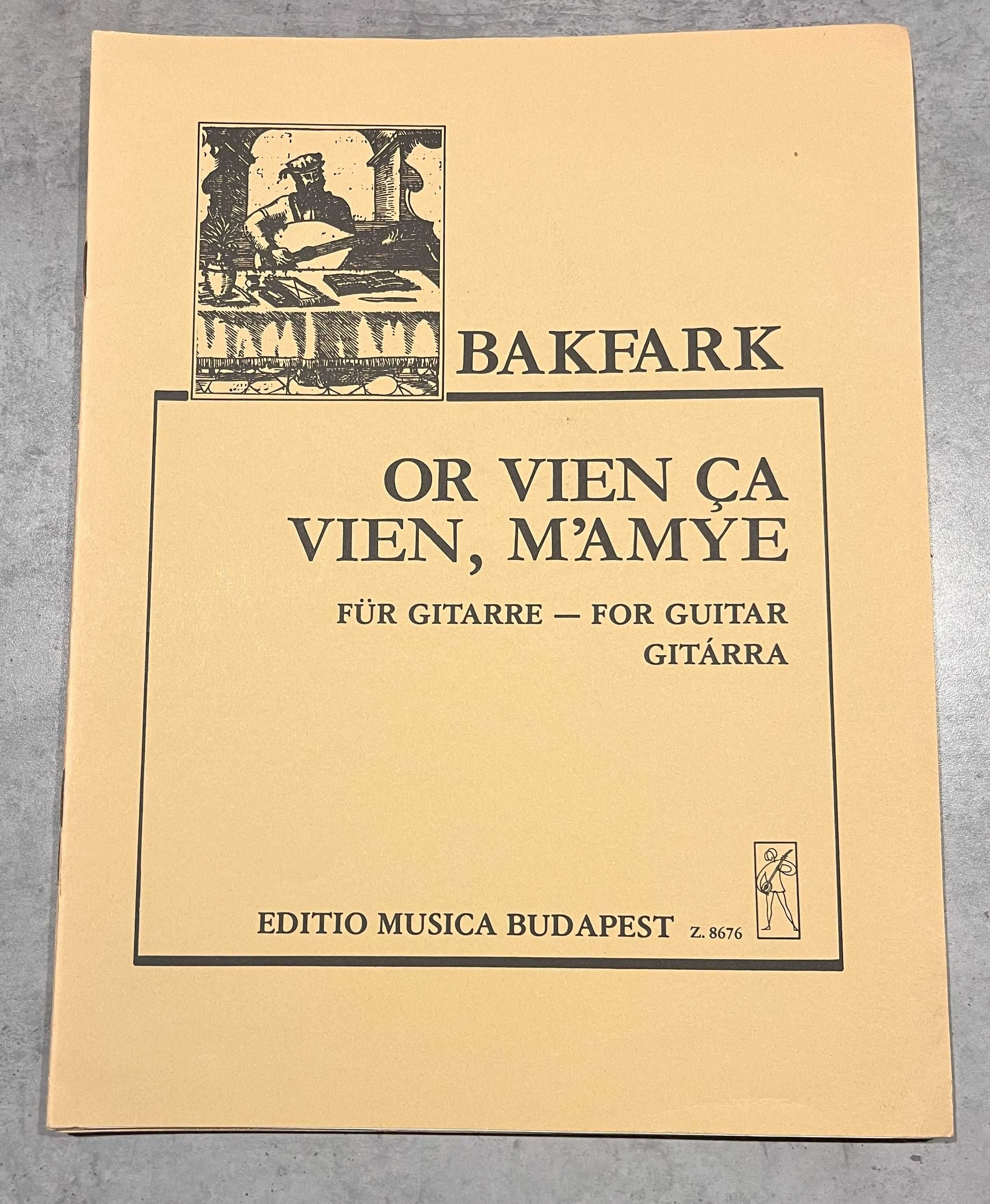 Zestaw nut gitara BAKFARK - Editio Musica Budapest - 8 zeszytów
