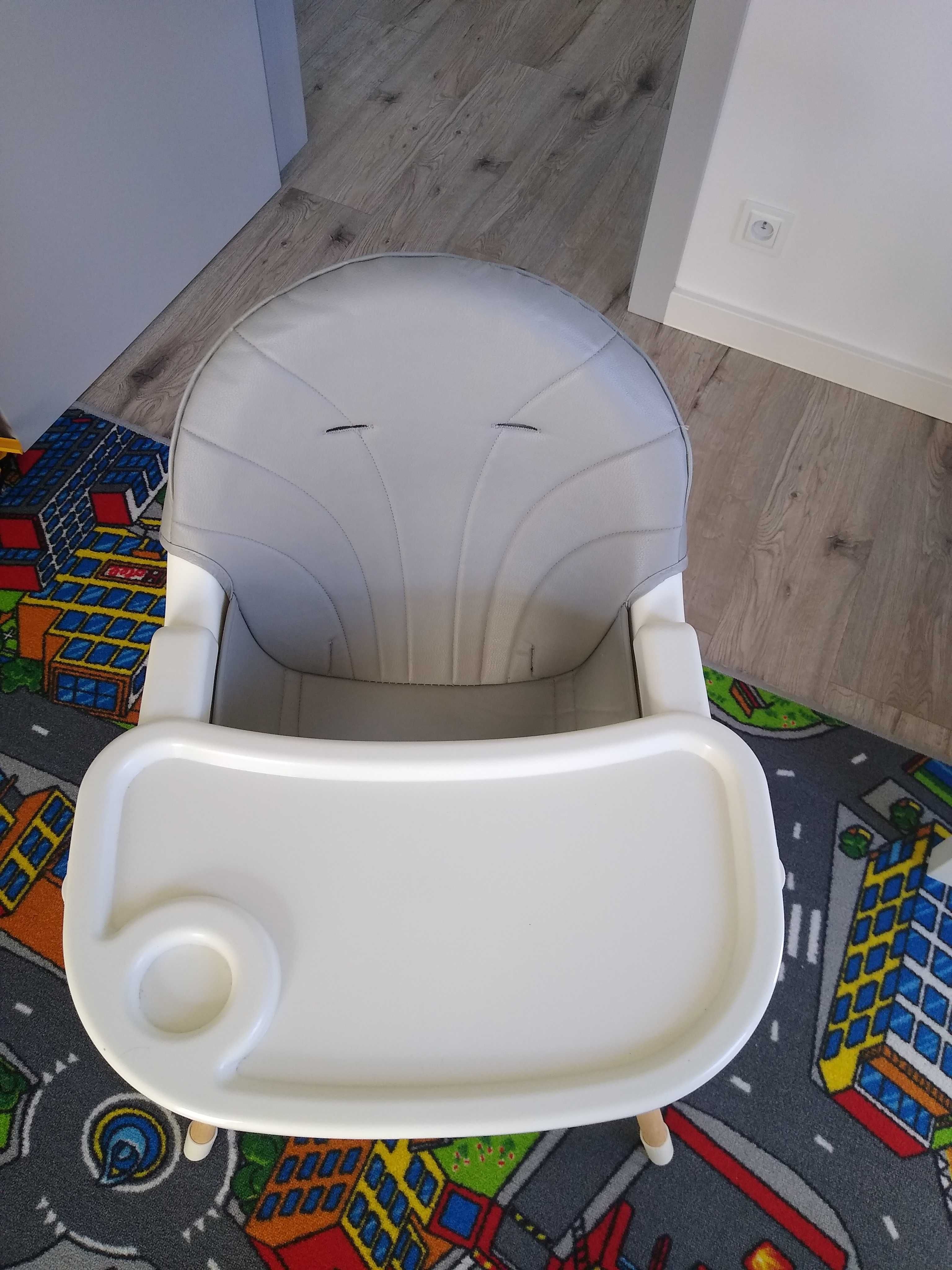Krzesełko do karmienia AMELIA 3w1 Moby-System, szare