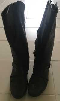 Botas castanhas 36 em pele