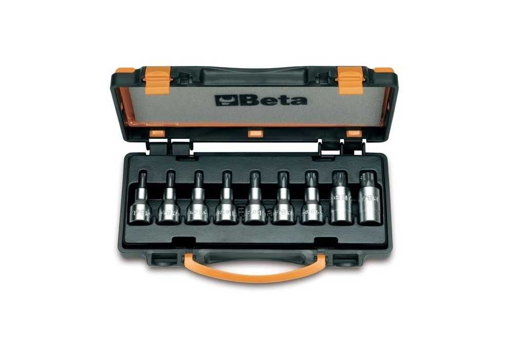 Komplet 9 nasadek 1/2" z końcówką trzpieniową Torx T20-T60 Beta NOWY