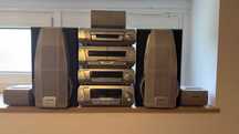 Wieża Technics 5xCD, Stereo 2xKaseta , Radio, Procesor dziwięku,