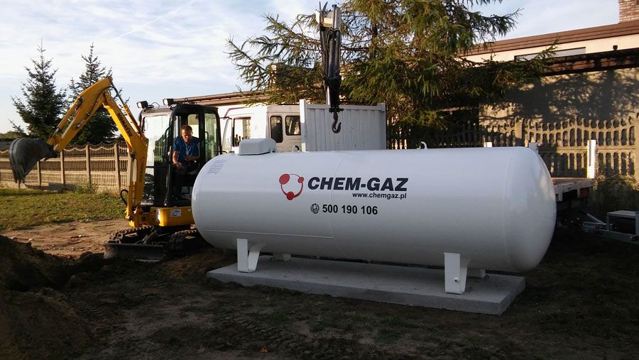 Zbiornik na GAZ 2700/3650/4850/6400 Dostawy Gazu PROPAN LPG Montaż PL