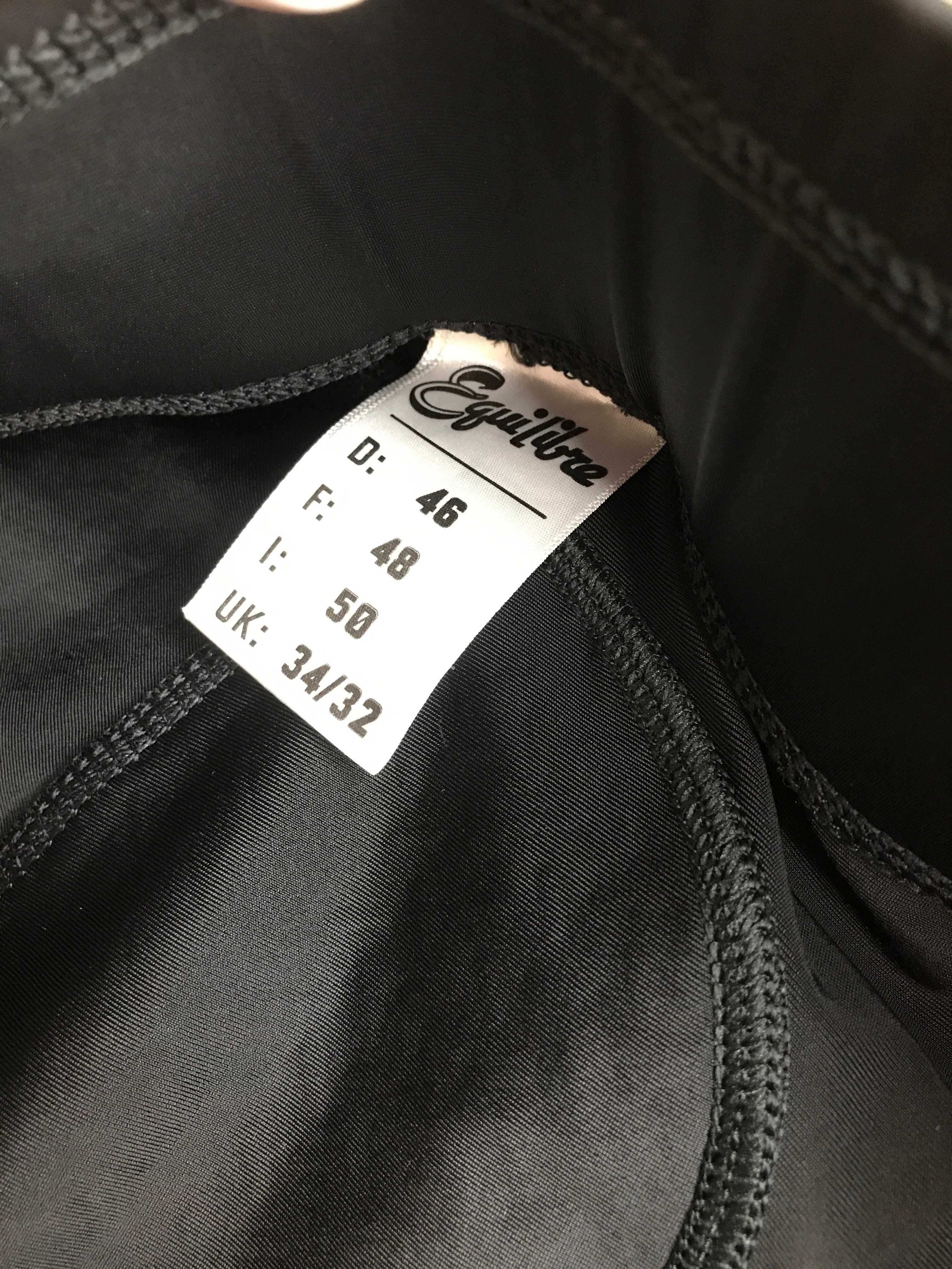115. Legginsy jeździeckie Equilibre, rozmiar XXXL z pełnym lejem