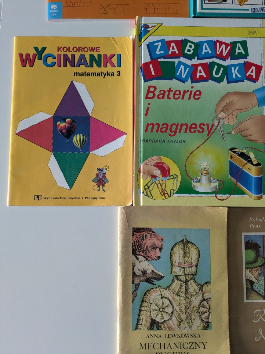 Zestaw książek ćwiczeń dla dzieci nowe i używane 9 sztuk