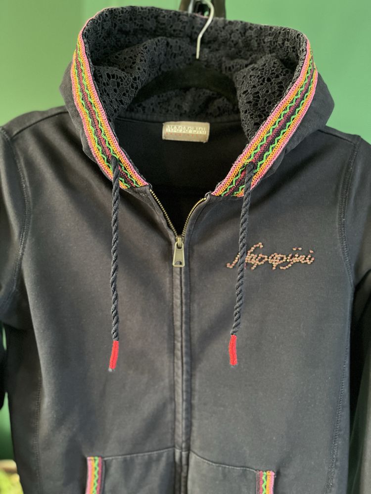 Bluza Napapijri z kapturem kaptur bawełniana bawełna