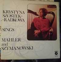 Krystyna Szostek-Radkowa sings Mahler and Szymanowski - winyl