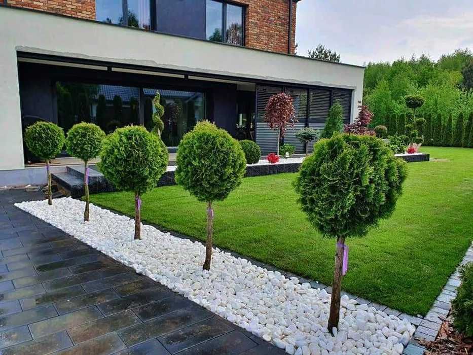 Projektowanie i kompleksowa realizacja ogrodów, roboty koszące