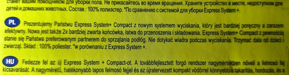 Mop obrotowy płaski Spontex Express System Compact