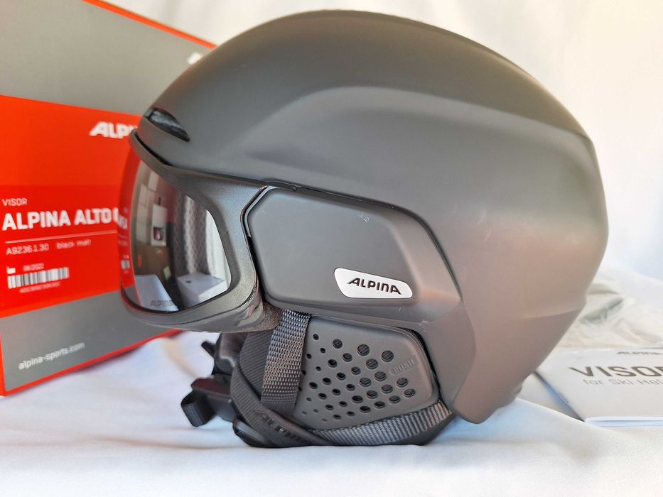 Kask narciarski Alpina Alto Q-Lite Visor Black Matt S 51-55cm