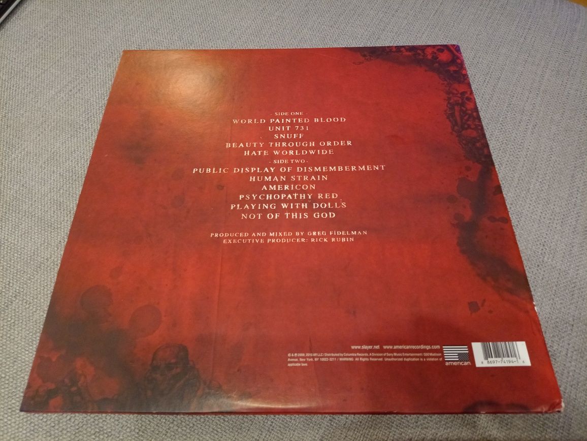 Slayer-World Painter Blood 180 gram