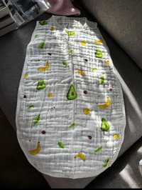 Śpiworek muślinowy śpiwór letni 100% bawełna nowy