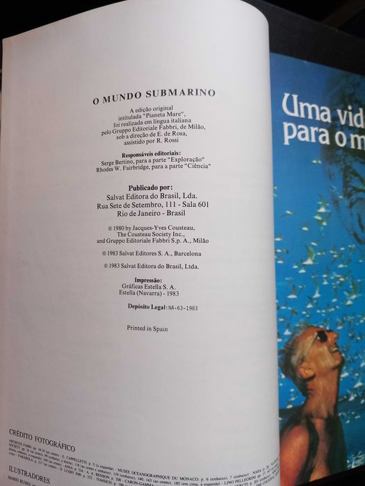 O Mundo Submarino de Jacques Costeau - vol 1 e 2 - portes incluídos