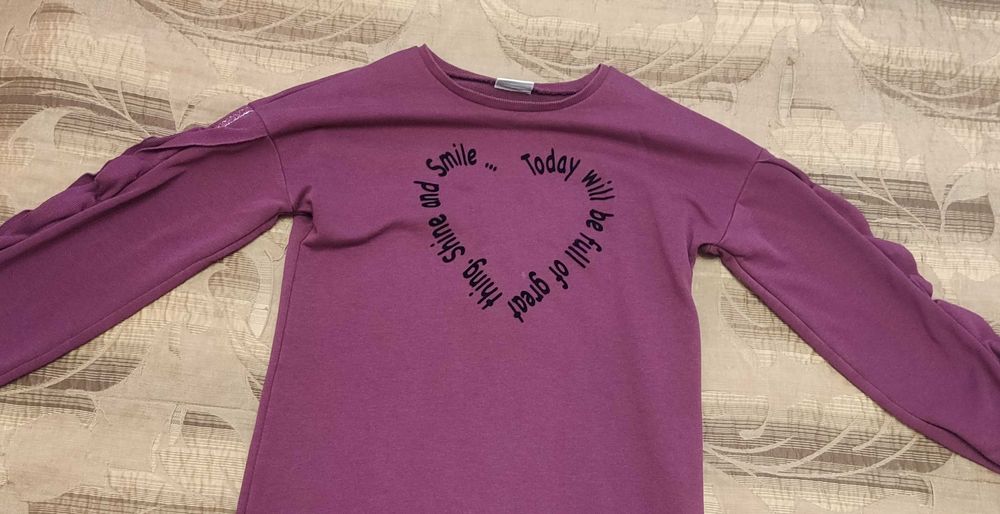 Платье-туника весна/осень для девочки 10-12 лет