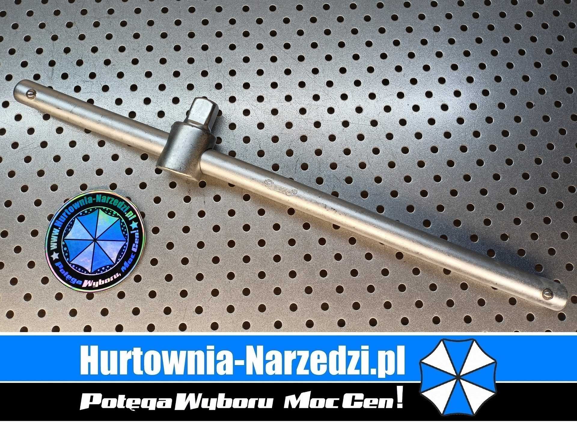 Pokrętło przesuwne typu "T" Cr-V 3/4" 450mm pokrętło 3/4" pokrętło T