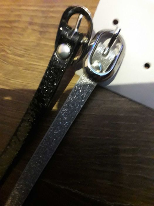 zestaw 2 pasków dla dziewczynki z zdobieniami brokatem