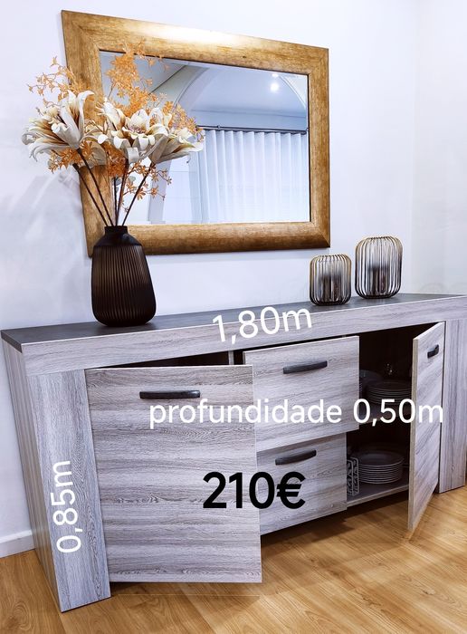 Móvel de sala em tons cinza