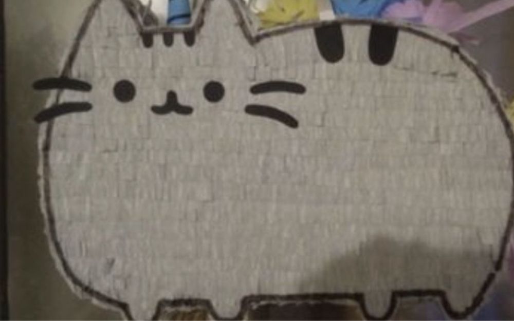 Piniata pusheen ogon kij